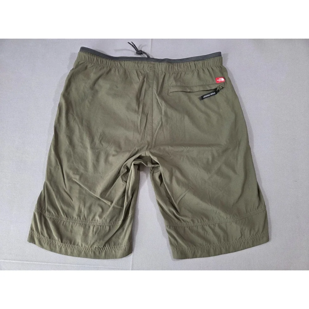 The North Face Shorts Mens Medium Green Bermuda Stretch Outdoor Hiking Utility